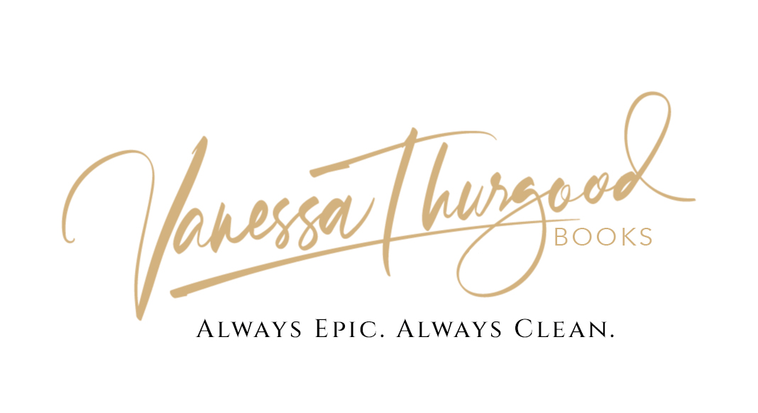 Company name: Vanessa Thurgood Books: Always epic. Always clean over a white background